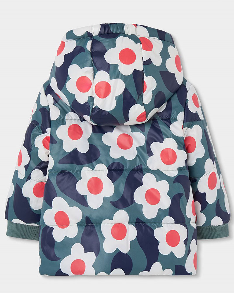 BOBOLI Reversible technical fabric parka for girl - 334167