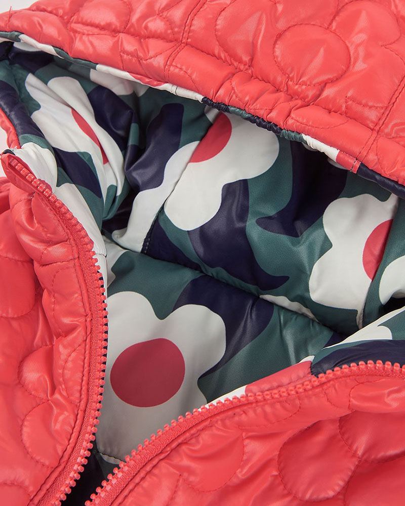 BOBOLI Reversible technical fabric parka for girl - 334167