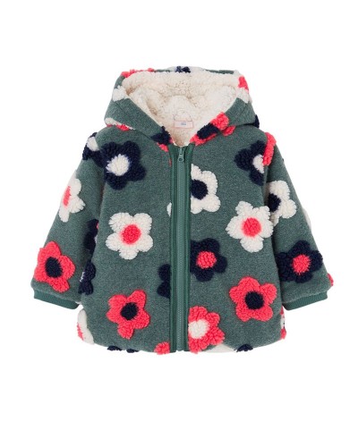 BOBOLI Jacquard coat floral for girl - 334145