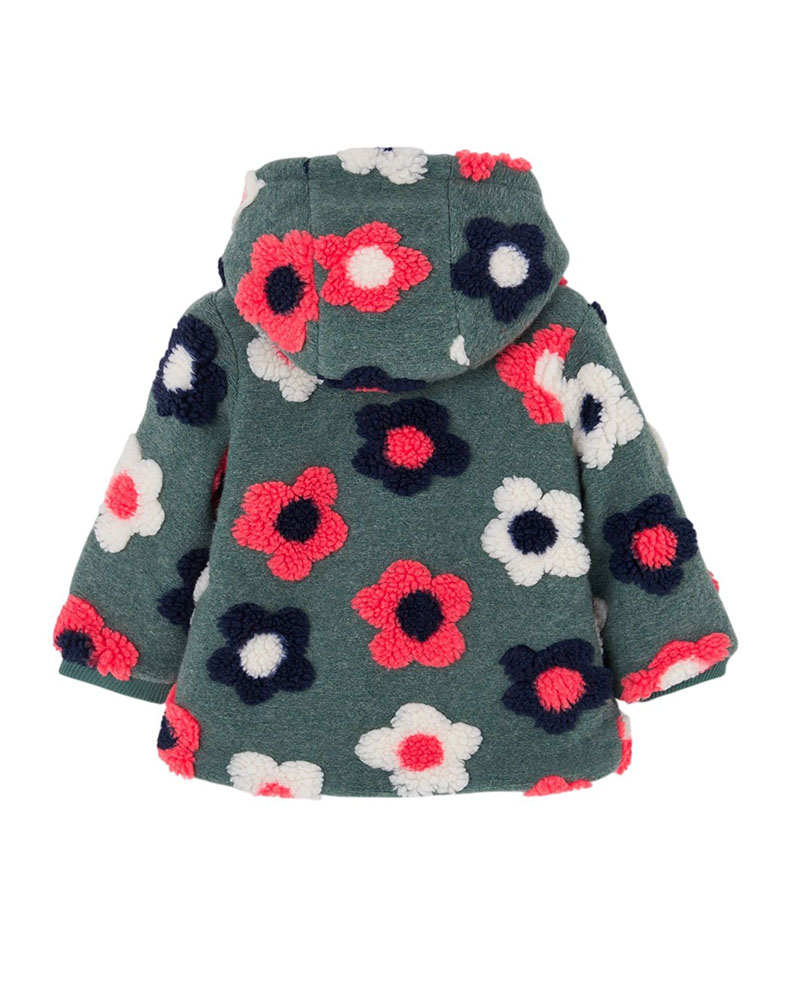 BOBOLI Jacquard coat floral for girl - 334145