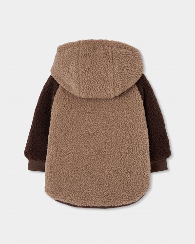 BOBOLI Reversible technical fabric parka for boy - 514189