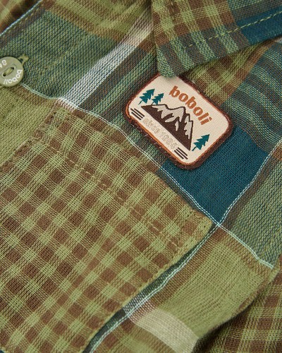 BOBOLI Shirt check for boy -BCI - 514178