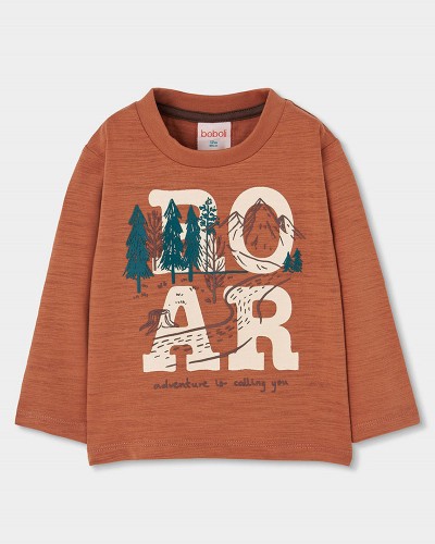 BOBOLI Knit t-Shirt flame for boy -BCI - 514077
