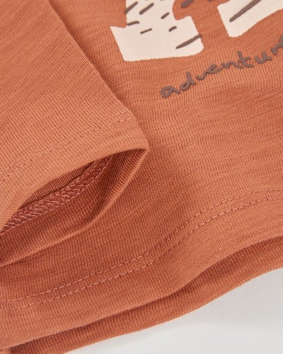 BOBOLI Knit t-Shirt flame for boy -BCI - 514077