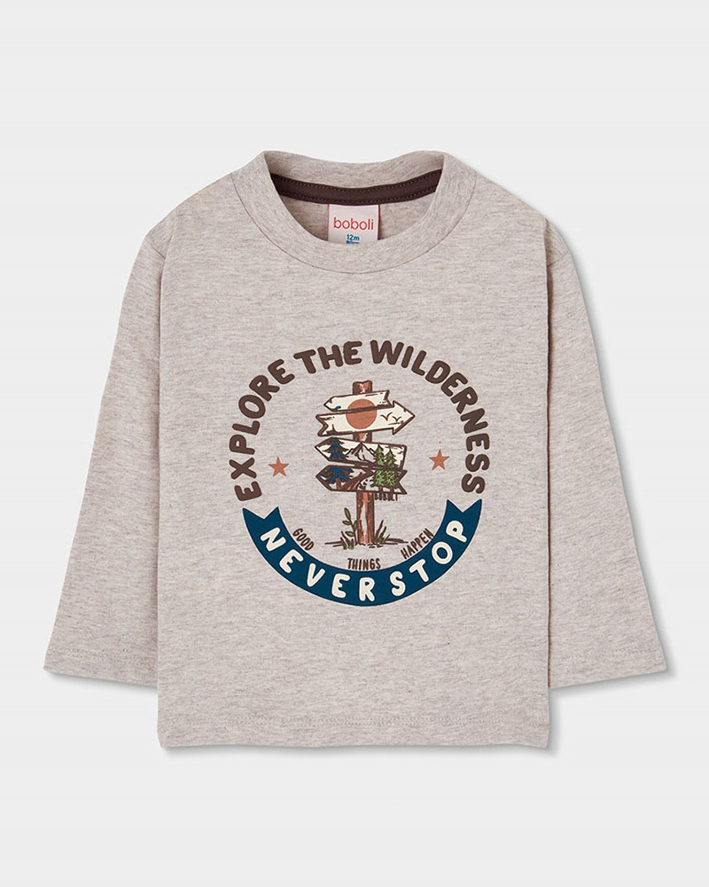 BOBOLI Knit t-Shirt for boy -BCI - 514099