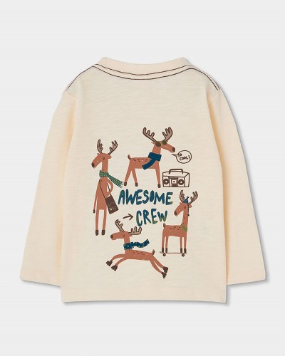 BOBOLI Knit t-Shirt flame for boy -BCI - 514101