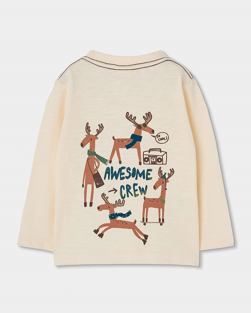 BOBOLI Knit t-Shirt flame for boy -BCI - 514101