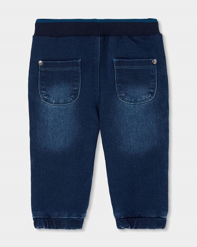 BOBOLI Denim trousers knit for boy -BCI - 524023