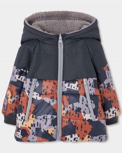 BOBOLI Reversible technical fabric parka for boy -BCI - 534158