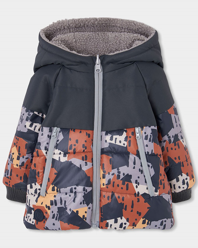 BOBOLI Reversible technical fabric parka for boy -BCI - 534158