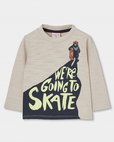 BOBOLI Knit t-Shirt flame for boy -BCI - 534013