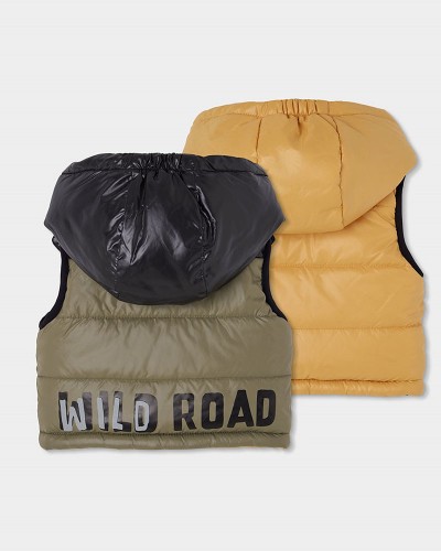 BOBOLI Vest reversible for boy - 544160