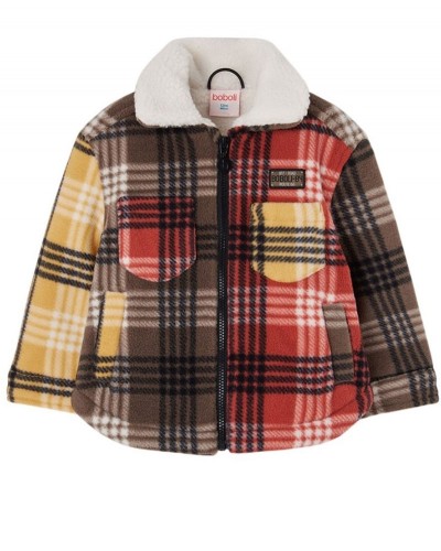 BOBOLI Overshirt check for boy - 544137