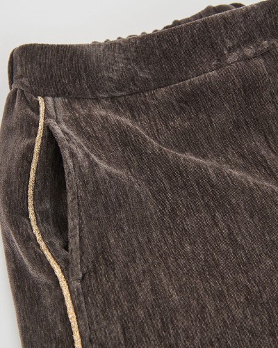 BOBOLI Velour trousers for girl - 784010
