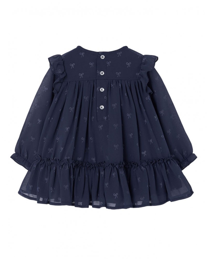 BOBOLI Chiffon dress laces for girl -BCI - 754051
