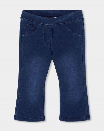 BOBOLI Fleece denim trousers for girl -BCI - 490766