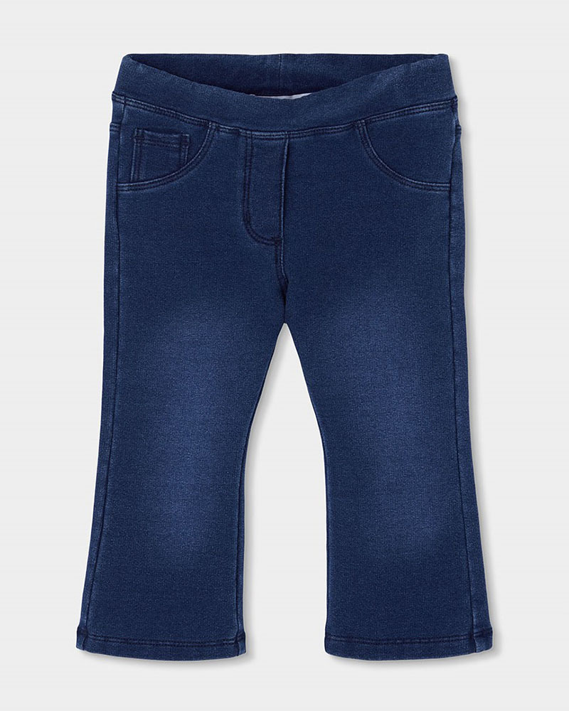 BOBOLI Fleece denim trousers for girl -BCI - 490766