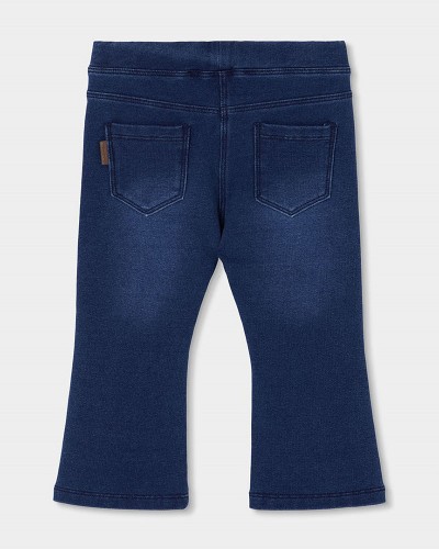 BOBOLI Fleece denim trousers for girl -BCI - 490766