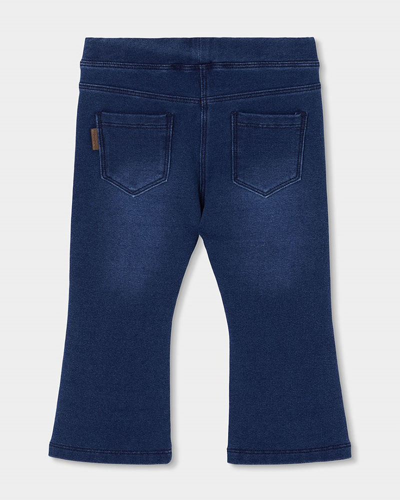 BOBOLI Fleece denim trousers for girl -BCI - 490766