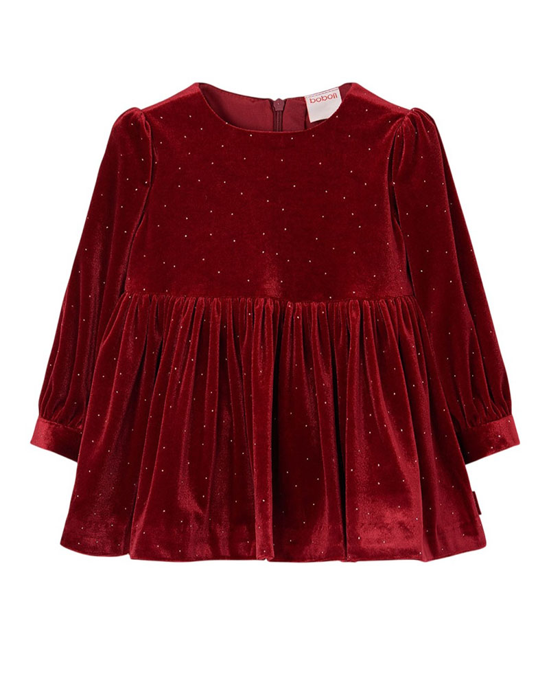 BOBOLI Velour dress for girl -BCI - 754083