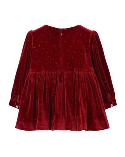 BOBOLI Velour dress for girl -BCI - 754083
