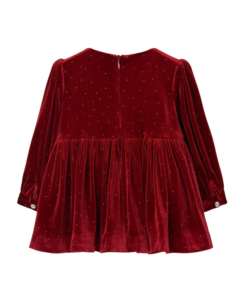 BOBOLI Velour dress for girl -BCI - 754083