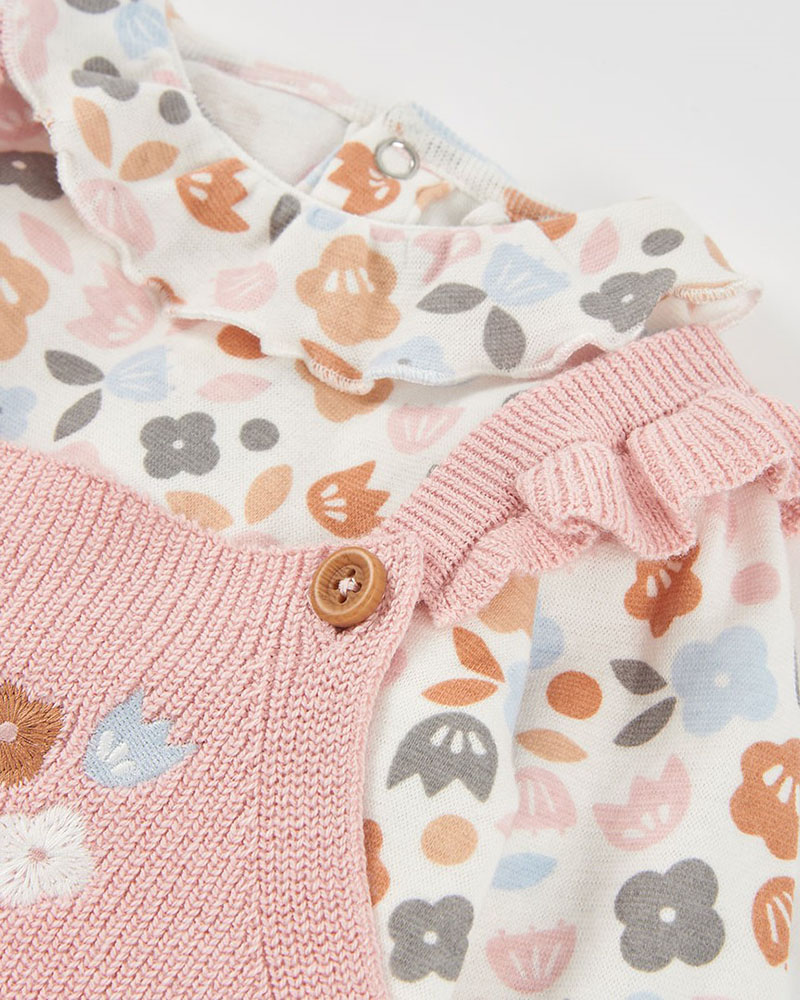 BOBOLI Set knit for baby girl -BCI - 114095