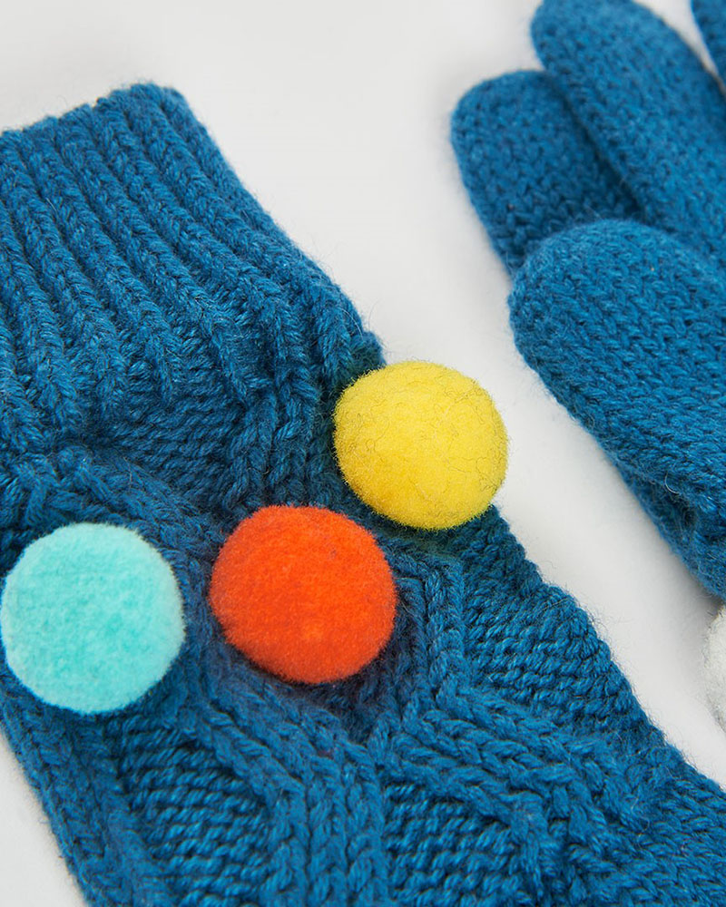 BOBOLI Knitwear gloves polka dot for girl -BCI - 494142