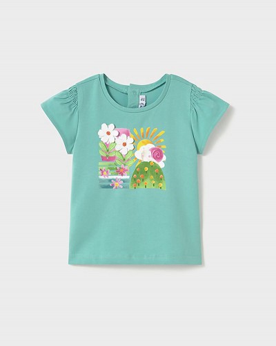 MAYORAL Μπλουζα κοντομανικη κεντητη - 25-01049