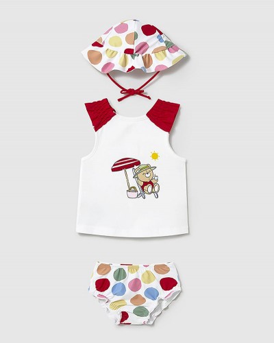 MAYORAL Σετ μαγιο καπελο - 25-01668