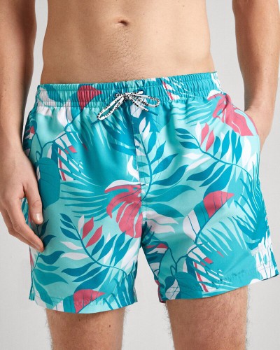 PEPE JEANS E1 DROP 2 LEAF SWIMSHORT ΜΑΓΙΟ ΑΝΔΡΙΚΟ - PJ0APPMB103910000000