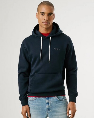PEPE JEANS DROP 2A MACBETH SMALL LOGO PLAIN HOODIE ΦΟΥΤΕΡ ΑΝΔΡΙΚΟ - PJ0APPM5800012000000