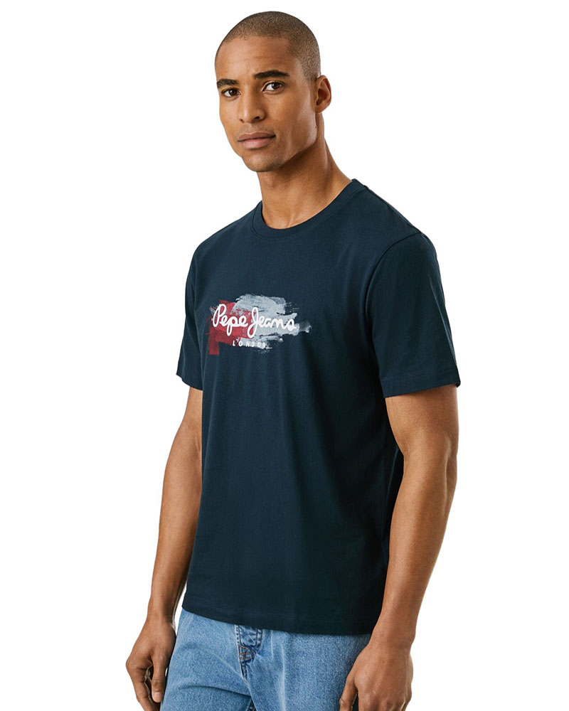 PEPE JEANS DROP 2A TREY TEE ΜΠΛΟΥΖΑ ΑΝΔΡΙΚΟ - PJ0APPM5010105000000