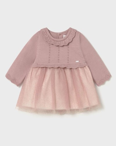 MAYORAL Φορεμα πλεκτο και τουλι - 15-02815