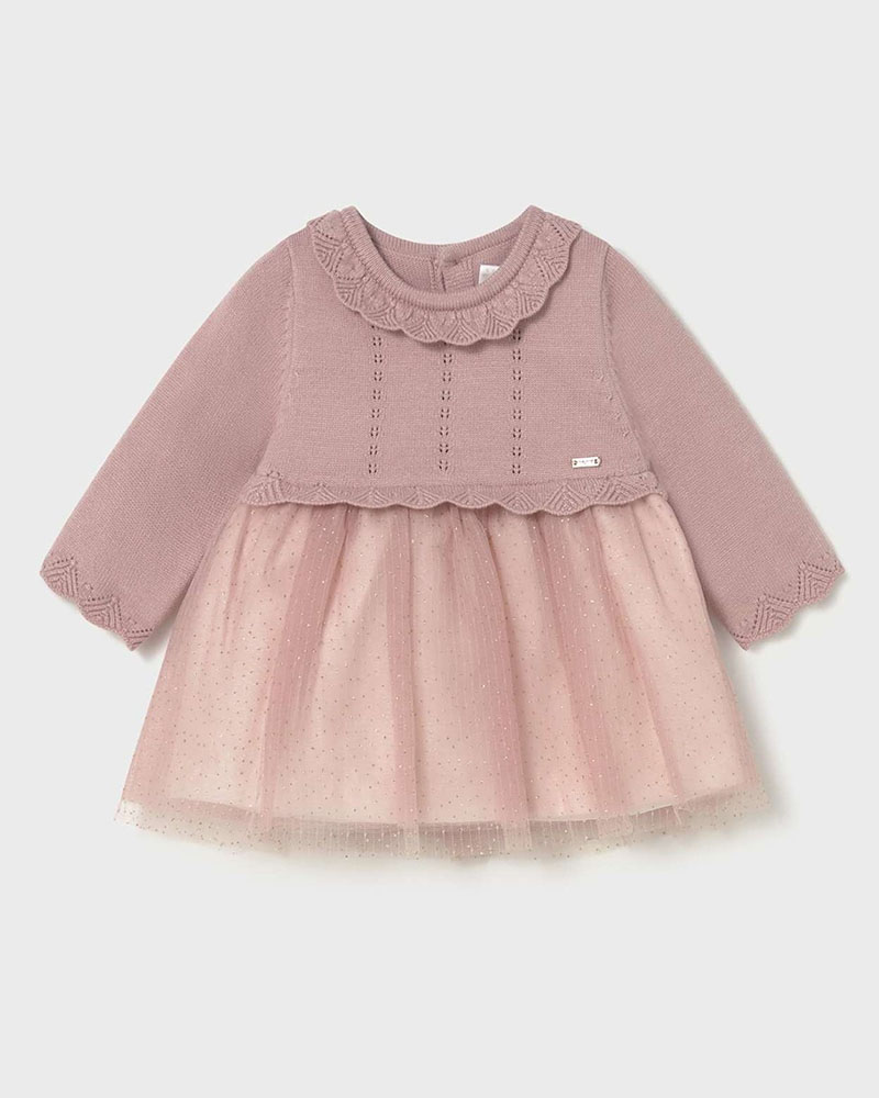 MAYORAL Φορεμα πλεκτο και τουλι - 15-02815