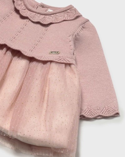 MAYORAL Φορεμα πλεκτο και τουλι - 15-02815