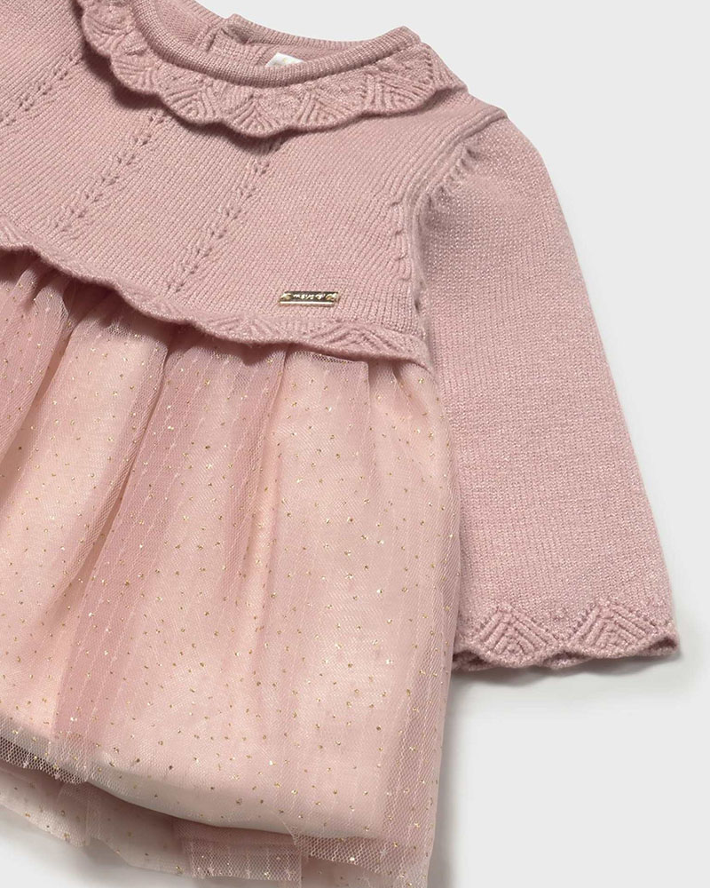 MAYORAL Φορεμα πλεκτο και τουλι - 15-02815