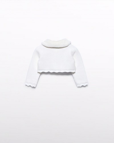 ABEL & LULA Ζακετα πλεκτη γιακας γουνα - 15-05817