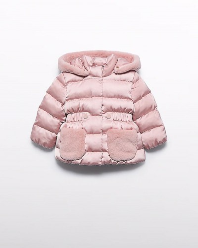 ABEL & LULA Μπουφαν σατινε γουνακι - 15-05821