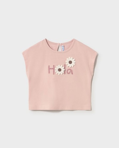 MAYORAL Μπλουζα κοντ/κη απλικε πλεκτη - 26-01084