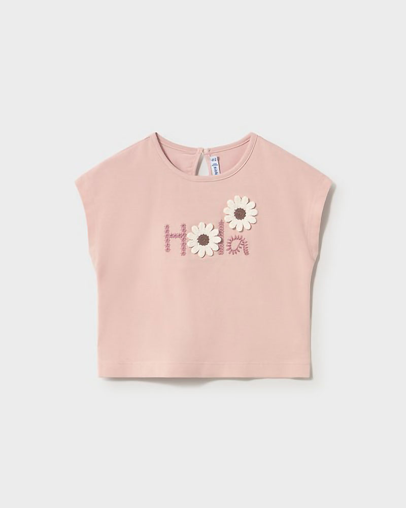 MAYORAL Μπλουζα κοντ/κη απλικε πλεκτη - 26-01084