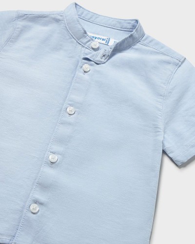 MAYORAL Πουκαμισο κοντομ λινο γιακας μαο - 26-01111