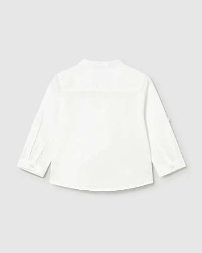 MAYORAL Πουκαμισο μακρυμανικο λινο γιακας μαο - 26-01116