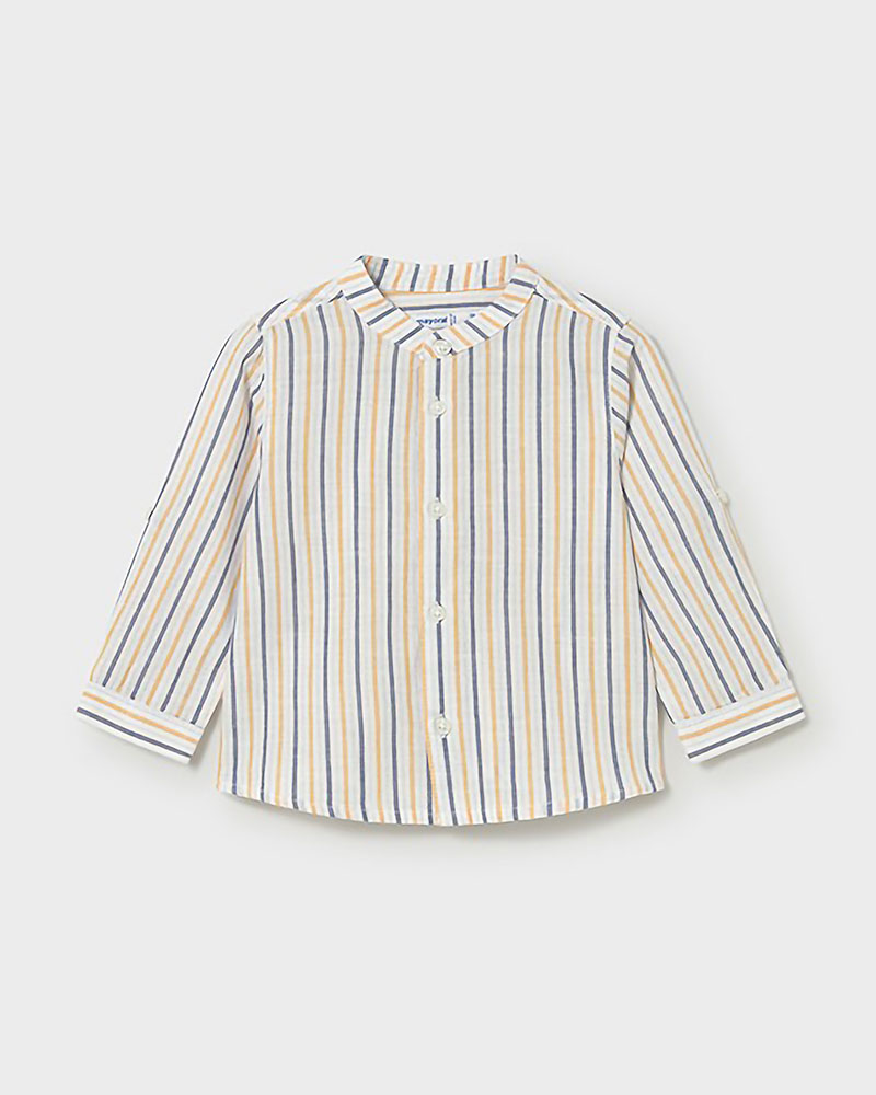 MAYORAL Πουκαμισο μακρυμανικο λινο γιακας μαο - 26-01116