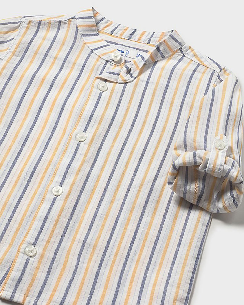 MAYORAL Πουκαμισο μακρυμανικο λινο γιακας μαο - 26-01116