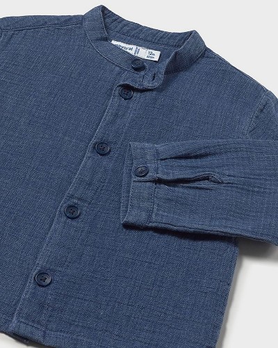 MAYORAL Πουκαμισο μακρυμανικο γκοφρε τζιν - 26-01117