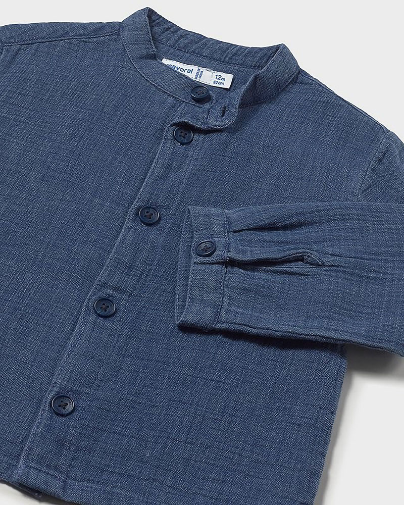 MAYORAL Πουκαμισο μακρυμανικο γκοφρε τζιν - 26-01117