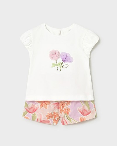 MAYORAL Σετ βερμουδα σταμπωτη - 26-01213