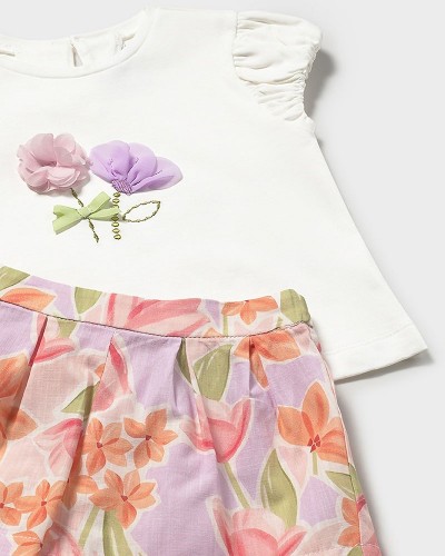 MAYORAL Σετ βερμουδα σταμπωτη - 26-01213