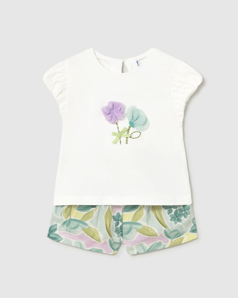 MAYORAL Σετ βερμουδα σταμπωτη - 26-01213